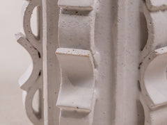 Vase Rythme 03 in White Stoneware