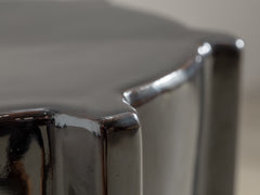 Geometrical Pawn Side Table - Dark Brown
