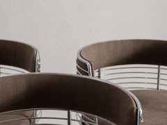 1970s Round Chrome Chair