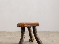 Italian Wooden Stool 02