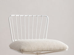 Mid-Century Swivel Bar Stool with Upholstered Seat