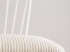 Mid-Century Swivel Bar Stool with Upholstered Seat