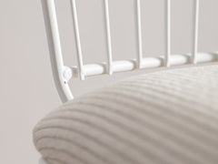 Mid-Century Swivel Bar Stool with Upholstered Seat