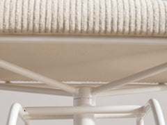 Mid-Century Swivel Bar Stool with Upholstered Seat