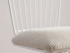 Mid-Century Swivel Bar Stool with Upholstered Seat