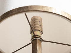 1980s French Gilt Brass Wall Light