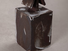Petite architecture No. 25 in Mahogany & White Glaze