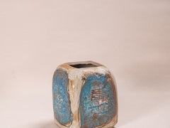 1960s Blue Ceramic Vase
