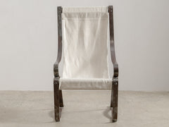 1930s Metal Sling Back Chair by Salvatore Bevelaqua