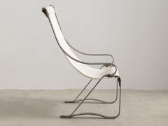 1930s Metal Sling Back Chair by Salvatore Bevelaqua