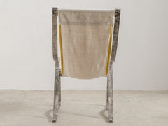 1930s Metal Sling Back Chair by Salvatore Bevelaqua