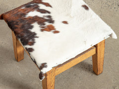 1950s Timber and Cow Hide Stool 02