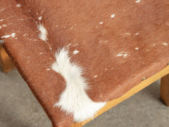 1950s Timber and Cow Hide Stool 04