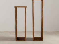 1930s Artisan Hide-Covered Timber Column 01