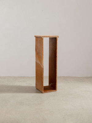 1930s Artisan Hide-Covered Timber Column 01
