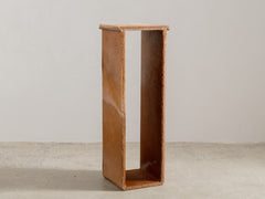 1930s Artisan Hide-Covered Timber Column 01