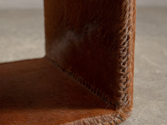 1930s Artisan Hide-Covered Timber Column 01