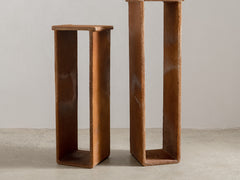 1930s Artisan Hide-Covered Timber Column 02