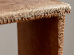 1930s Artisan Hide-Covered Timber Column 02