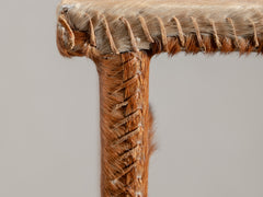 1930s Artisan Hide-Covered Timber Column 02