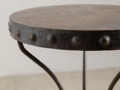 1950s Iron Side Table