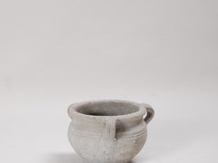 Vintage White Ceramic Pot