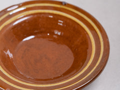 Vintage Glazed Terracotta Plate