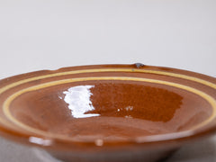 Vintage Glazed Terracotta Plate