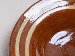 Vintage Glazed Terracotta Plate