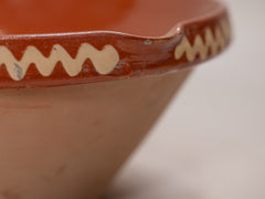 Vintage Glazed Terracotta Bowl
