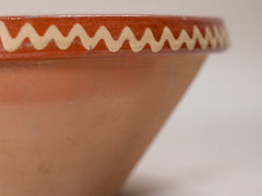 Vintage Glazed Terracotta Bowl