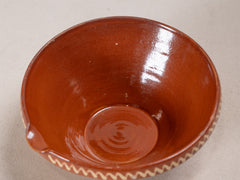 Vintage Glazed Terracotta Bowl