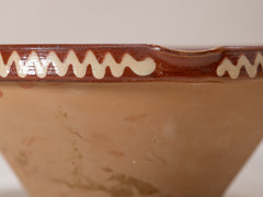 Vintage Glazed Terracotta Bowl