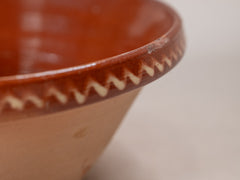 Vintage Glazed Terracotta Bowl