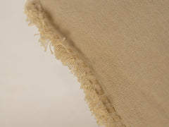 Embroidered Linen Lumbar Cushion,  Butter