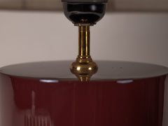Oi Soi Oi x Tigmi Table Lamp - Bordeaux / Raw Silk