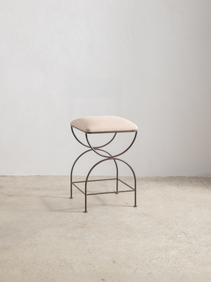 Soleil Stool - Bronze with Sunset Stripe