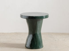 Caro Side Table - Dark Green
