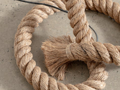 1970s Sculptural Rope Floor Lamp
