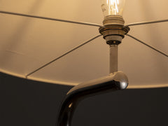 1930s Art Deco Chrome & Mirrored Glass Floor Lamp