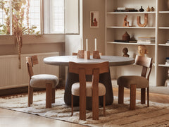 Alba Dining Chair - Sand / Oak