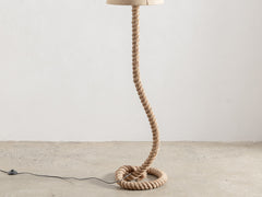 1970s Sculptural Rope Floor Lamp