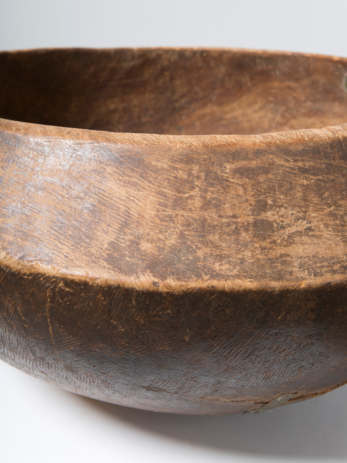 19th Century Brutalist Timber Bowl