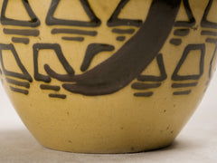 1930s Art Deco Ceramic Vase with Bird Motif