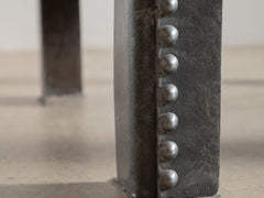 French Industrial Riveted Coffee Table