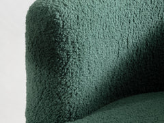 1980s Italian Metal Upholstered Swivel Armchair