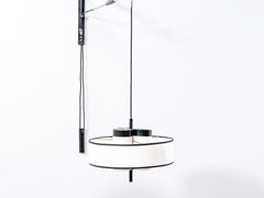 1950s French Metal Wall Lamp by Lunel