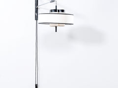 1950s French Metal Wall Lamp by Lunel