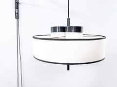 1950s French Metal Wall Lamp by Lunel