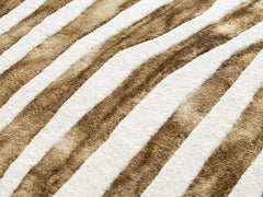 Psychedelic Labyrinth Beige Dip Dye Rug
